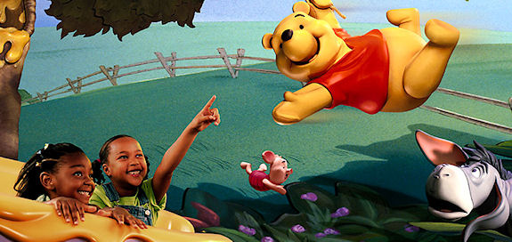The many adventures of Winnie the Pooh ride at Disney