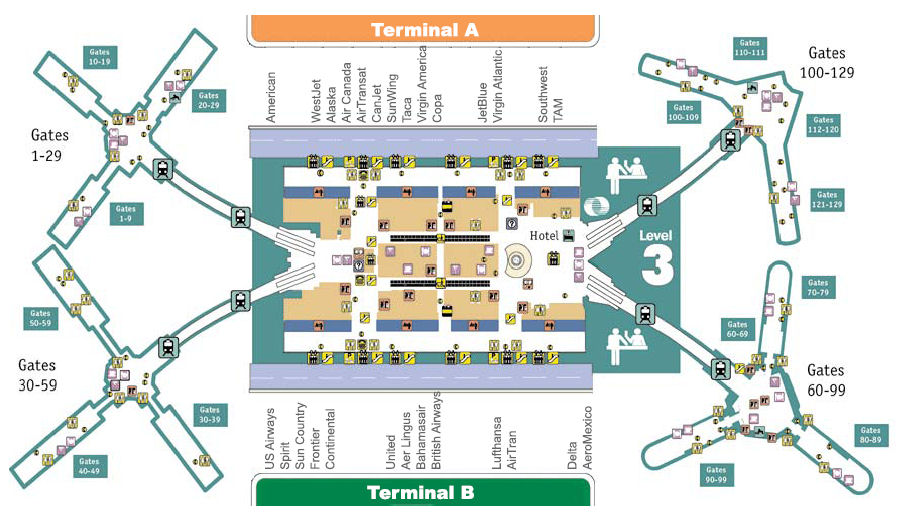 Orlando international airport terminal map