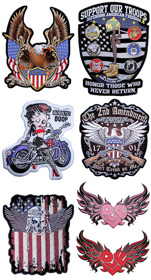 Quality biker patches