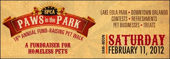 Downtown Orlando pet event, paws in the park