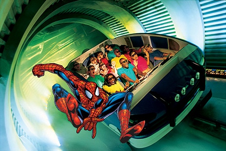 Spiderman ride at Universal Studios