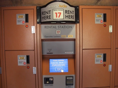 Islands of Adventure storage lockers